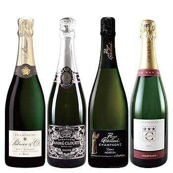 フランスシャンパーニュ4本セット☆まとめ売り☆ Amazon.co.jp: 高級 シャンパンセット 4本 辛口 グランクリュ